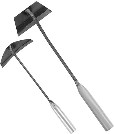 DECOMELODY 2 Pezzi Zappetta Manuale Portatile in Resistente per Ergonomico Antiscivolo Lame Affilate per Rimozione Erbacce Efficiente e Lavoro Sarchiatura Facilitato