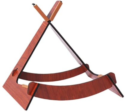 Qectial Gitarrenständer Aus Holz, Geigenhalter, Rutschfest, XL Förmiger Saiteninstrumentenhalter, Präsentationsständer, Geigenständer für Bass, Banjo, Ukulele, Helles Holz Farbe
