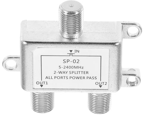 ASAKKURA Coaxial Cable Splitter Signal Distributor for Catv System Construction Enhanced Frequency Support for Cable Tv and Amplified Antennas