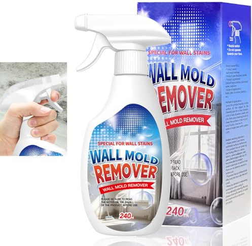 Wall Mould Remover Spray 240ml, Highly Effective Wall Mould Stain Remover