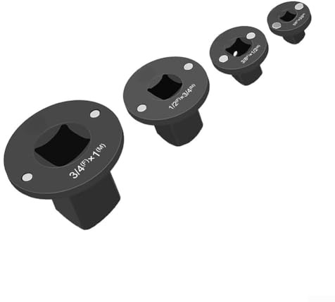 Low Profile Impacts Socket Adapter Set Heat Treated Steel Adapter Compact Socket Adapter Set For Automotive Repairs, Compact Design for Tight Space Work