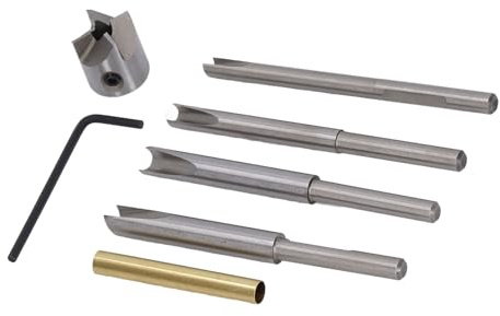 RASTKY Système de Coupe de Baril de Stylo 13 Pièces, Arbres de Coupe Professionnels pour Kit de Stylo à Bois, Ensemble D'arbres de Guidage pour le Fraisage et le Polissage de Précision