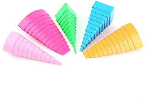 Walfront Quilling Tool Set, 5 Stücke Mischfarbe 5 Formen Papier Quilling Streifen Grenze Buddy DIY Quilled Creation Papier Handwerk Werkzeug