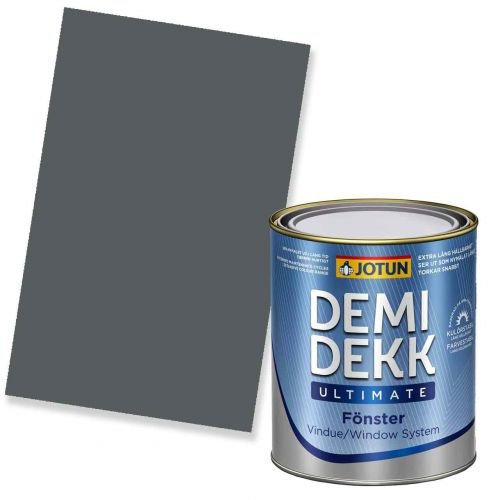 JOTUN DEMIDEKK ULTIMATE FÖNSTER Holzfarbe RAL 7012 Basaltgrau 0,75l