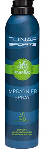 TUNAP Imprägnierspray 300 ml, schützt Textilien beim Outdoor Sport, macht die Kleidung wasserdicht