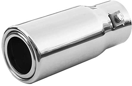 Embellecedor de tubo de escape universal de acero inoxidable redondo de 30 mm a 45 mm