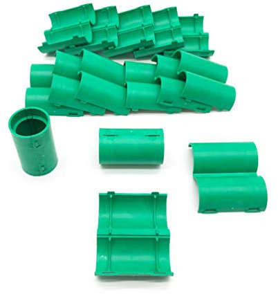D-Work 15 Manchons de Raccordement pour Gaine Electrique et Tube D. 25 mm x L. 50 mm (Vert) - 100% Français - Idéaux pour Connexions Stables et Durables des Gaines et Tubes