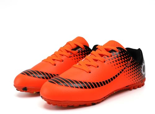 YHLLZY Boys Football Boots Kids Football Shoes Astro Turf Trainers Girls Soccer Athletics Training Shoes Teenager Outdoor Sport Shoes Sneakers for Unisex Kids