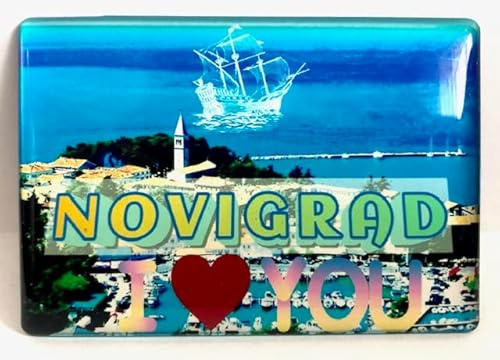 Novigrad Kroatiıen Istrien Cittanova Souvenir Kühlschrankmagnet Fridge Magnet Reiseandenken Geschenkartikel