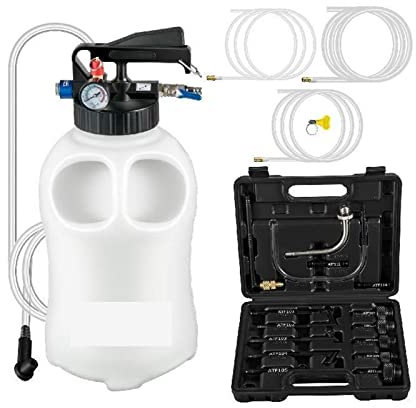 Pompa del fluido di trasmissione Dispenser manuale del sistema di ricarica ATF a 2 vie, estrattore di olio e liquidi 10 litri di grande capacità,
