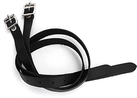 TOPINCN Sporenriemen aus Leder, 50 cm / 19,7 Zoll, Exklusive Sporenriemen für Pferde