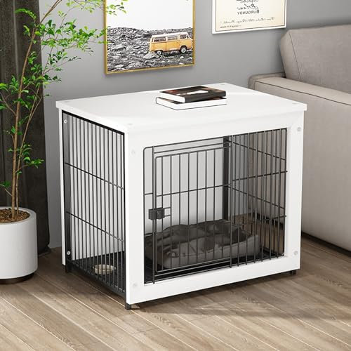 Multifunktional Hundehaus TV Schrank Tierkäfig Holz Indoor Hundekäfig Schrank Haustierkäfig für Mittelgroße Hunde mit Türriegel Hundebox für Mittelgroße Kleine Hunde bis zu 69 kg. (Color : 2, Size :