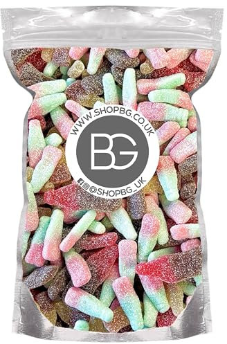 BG Quality Pick & Mix Sweets - Fizzy Cola, Cherry, Tutti Frutti Bottles Mix Sweeties 800g Pouch