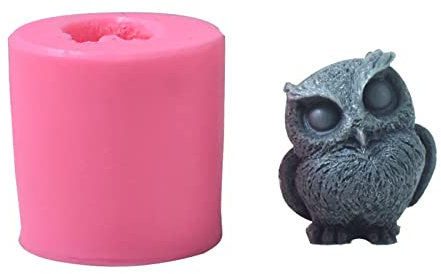 SPONGL Harz-Formen, niedlicher Vogel, Silikon-Kerzenform, Eule, Seife, Duftkerze, Harz, Epoxidguss, Aromatherapie, handgefertigt, Handwerk