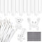 Globos Modelo, 100 Piezas Globos Modelar, Globos MáGico De LáTex, Globo para Hacer Formas, Pegatinas para los Ojos, para CumpleañOs, Fiestas, Bodas, Festivales y Eventos (Color blanco)