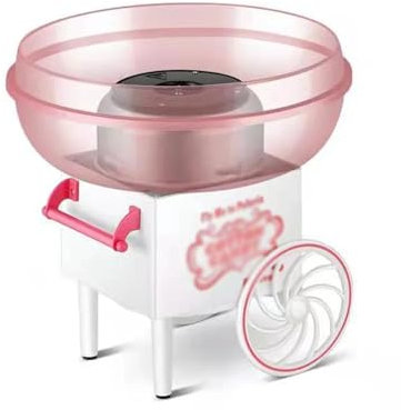 huanglyc-232 Cotton Candy Machine- DIY Cotton Candy Machine Mini Fully Automatic Cotton Sugar Floss Maker Machine, Retro Vintage Candy Maker(Pink)