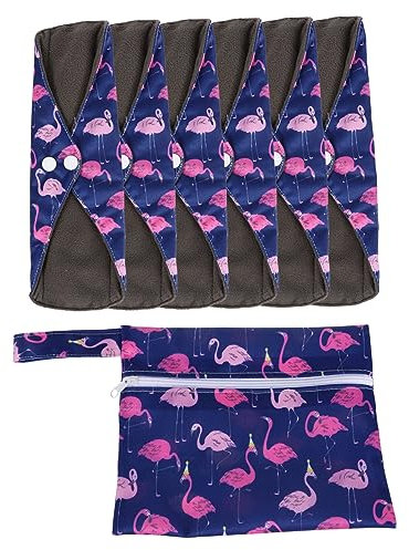 1 Set Wiederholbare Damenbinden Damenbinden Servietten Höschen Höschen Wiederverwendbare Damenbinden Wiederverwendbare Stoffbinden Menstruationseinlagen Bambus TOVINANNA