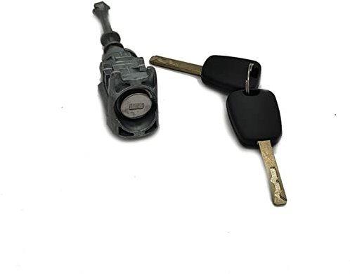MEXWLOP 1 Satz Türschließzylinder vorne Links Autotürschließzylinder mit 2 Schlüsseln, for Citroen, C4 2004-2008 Picasso 2006-2008 C-Quatre Schließsystem für Fahrzeugtüren
