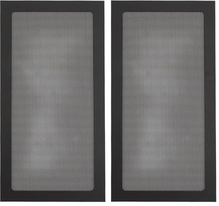 Staubfilter PC, 2 Stück PC-Gehäuse-Staubnetzfilter, PVC-magnetischer Computergehäuse-Lüfter-Staubfilter für die Lüfterentlüftung des Netzteils (Black)
