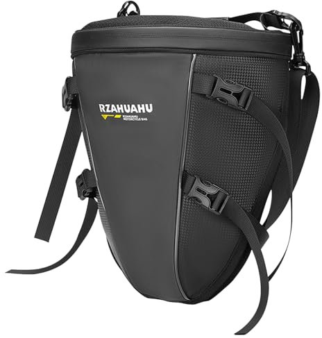 UBORSE Motorrad Hecktasche Wasserdicht Hecktasche Motorrad 10-14L Sport Motorräder Rucksack mit Schultergurt&Griff Erweiterbare Gepäcktasche Satteltasche Klein Tool Gear Tragetasche (Schwarz)