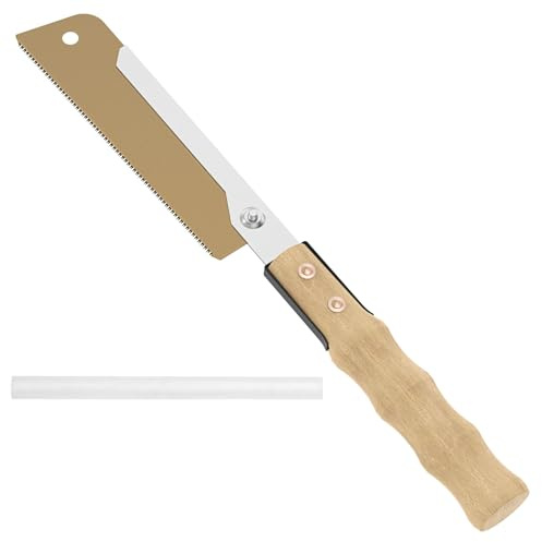Sutowe 7 inch Japanese Style Hand Saw High Carbon Steel Pull Saw Cutting Pull Sawblade 3 Sided Sharpening Hand Blade for DIY