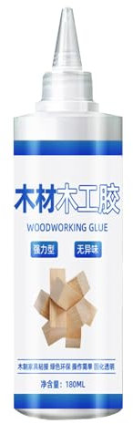Kleber für die Reparatur von Holzmöbeln,Holzleim für Möbel,Leim Holzzimmermannsleim 180 ml Transparenter Holzleim|Sicherer professioneller Holzbearbeitungskleber für verschiedene Dekorations-, Möbel