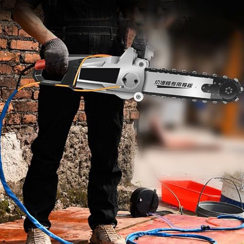 Motosega portatile senza spazzole, motosega elettrica per il taglio del calcestruzzo, tagliamuri professionale con catena diamantata, con abbattimento della polvere ad acqua,Single Chain-480