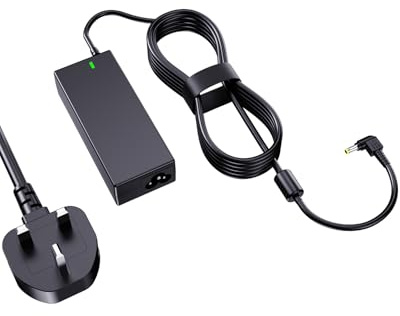 Yisbat 19V Monitor power cable Compatible with HP Pavilion Monitor 20 21.5 22 23 23.8 25 27 IPS LED HD Display HP27f 27xi 27fw 27es 27ea 27fh 27w 32f 24ea 24fh 24f 24m 24y