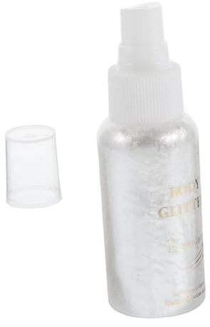 Gatuida Spray de Purpurina Corporal Plateado para Mujer, Ligero Larga Duración, Adecuado para Fiesta y Ropa Brillo Facial y Cabello Brillante