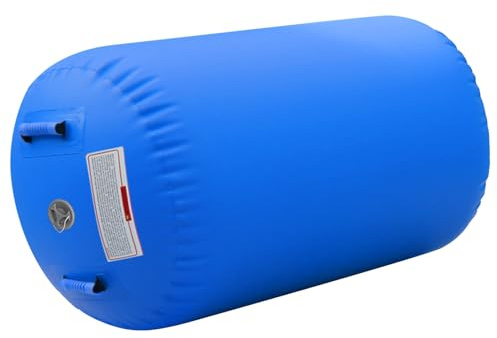 Air Roll - Rouleau de gymnastique - Rouleau de gymnastique - Rouleau de gymnastique - Tapis de gymnastique - Tapis de tumbling, yoga - Bleu - 100 x 60 cm