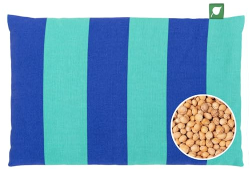 HERBALIND Kirschkernkissen 30x20 cm STRIP– 600gr Kirschkern Wärmekissen – Natürliche Wärmekompresse Mikrowelle & Backofen – Handmade in Germany
