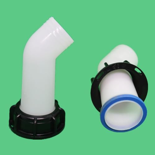 Opatiny Rubinetto con beccuccio per serbatoio dell'acqua piovana IBC, 55 mm 60 mm, impianti di irrigazione da giardino, attrezzatura per irrigazione, accessori per barili di pioggia, uso