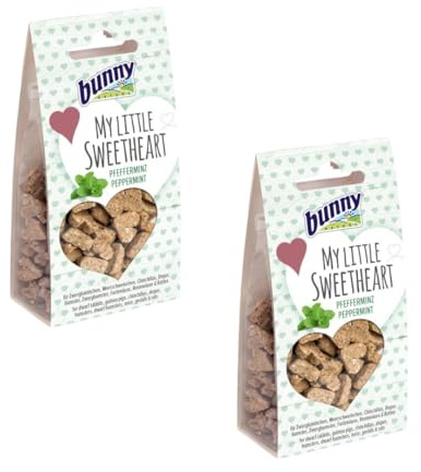 Bunny Nature My Little Sweetheart - Pfefferminze | Doppelpack | 2 x 30 g | Ergänzungsfuttermittel für Nager