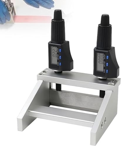 Adjustable Film Applicator, Wet Film Preparation Device with Digital Micrometer, Digital Display Layer Applicator, Measuring Range 1-6000um, for Printing, Paint, Coatings, Paint, Ink, Cosmetics 100mm