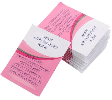 TEHAUX 50 Salviette Post-Ceretta per Rimozione Cera Dischetti Morbidi e Delicati per Pulizia Viso e Corpo Set 50 Pezzi per Cura Pelle Dopo Depilazione e Viaggio