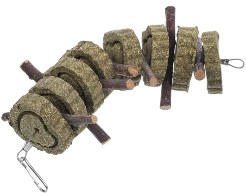 UKCOCO Mâcher Naturel pour Petits Animaux – Bâtonnets en Bois de Pommier de Cœur – de Dentition Sain pour Lapins Hamsters Chinchillas – Collation Équilibrée pour Rongeurs