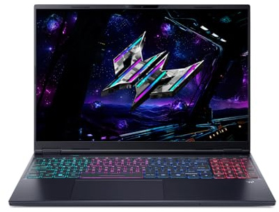 Acer Predator Helios Neo 16S AI I PC Portable Gaming 16 WQXGA 165Hz I NVIDIA GeForce RTX 5070 I Intel Core Ultra 7 365H I 32Go RAM I 1To SSD I Win11 H I Noir I Clavier FR AZERTY I PHN16S-I51-73UH