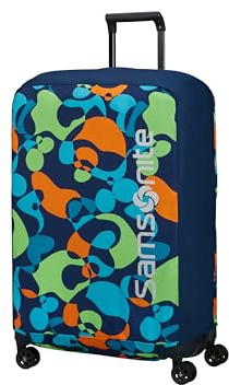 Samsonite TA Revolution - Housse Pliable pour Valise Taille L, Housse pour Valise adaptée pour 75–79 cm, Protection Bagage de Voyage, avec Détail Réfléchissant, Multicolore (Colorwave)