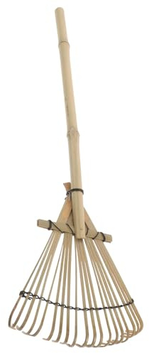 HONITANO Râteau Miniature en Bambou Zen 18×53,5 Cm Outil de Jardinage Japonerie pour Bac à Sable, Décoration Intérieure et Aménagement Paysager Miniature, Accessoire Léger et Précis