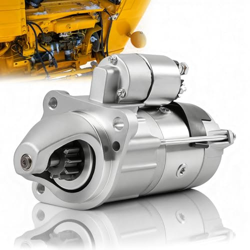 Kelmado 410-30044 New Starter Motor Compatible with Ford Farm Diesel 2000 3000 4000 5000 (1965-1975) / New Holland/Backhoes 420 & 455/ Lucas 26211A/L,C7NN-11000-A, K919752, 12V CW 10T 2.8KW