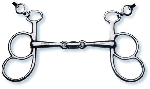 Stübben 2284 Postkandare EZ Control - 16,5 cm - 16 mm - Edelstahl