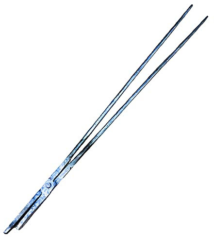 Schmiedezange Zange Flachzange 1m 2.3kg Schmiedezange handgeschmiedet aus Stahl Amboss Schmiedezange für Messerbau Schmied Ambossschmiede