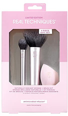 Edición Limitada HOLIDAYS: Naturally Radiant Sponge + Brush Kit