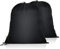 OTraki Wäschesack Reise mit Kordelzug 50x60 cm Schmutzwäsche Wäschesammler Reise Faltbare Wäschebeutel Groß Laundry Bag Wäscheraum Schwarz für Camping Reisen