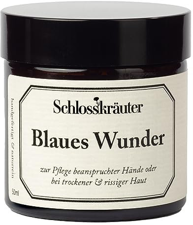 Blaues Wunder Handcreme für sehr trockene Hände I Intensive Handpflege für rissige Hände mit Sheabutter, Bienenwachs & Propolis I Naturkosmetik 50ml