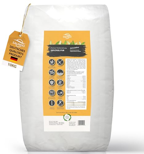 SALiNGO Premium Katzenfutter trocken 10kg Geflügel Pur 90% Fleischanteil, 10% Gemüse - Getreidefrei, Zuckerfrei & Ohne künstliche Zusätze - Katzen trockenfutter 10kg, Katzenfutter trocken