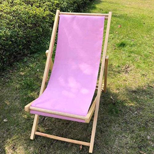 GGZONE Klappbarer Liegestuhl, Holz, klappbarer Liegestuhl, Siesta, Chaiselongue, zusammenklappbarer Liegestuhl für Balkon, Strand, Sonnenliege, Schwerkraft, klappbarer Liegestuhl Beautiful Scenery