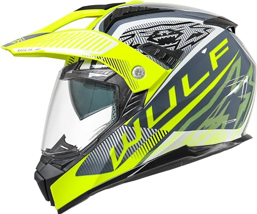 Wulfsport OPTIMA Helmet Adult Motocross Helmet - Yellow M (57-58cm)