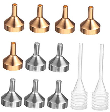 Cabilock Pequeño Embudo De Metal Embudos Muy Pequeños Pequeño Metal Y Embudo Y Cuentagotas Frasco Con Pipeta Embudo Embudos Para Transferir Café Azul Y Bote Loción Herramienta Mini