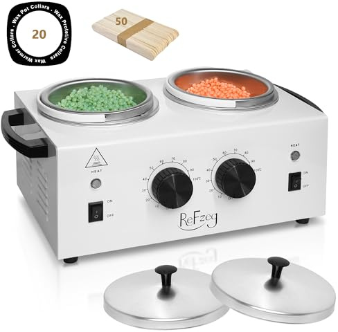 Professional Wax Warmer Double Waxing Pot Heater for Painless Hair Removal